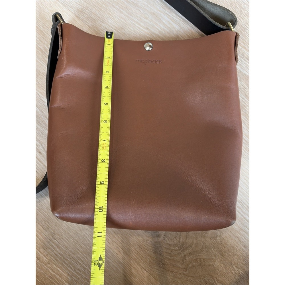 Moss Bags Parker Crossbody Bag Brown Leather Minimalist USA MSRP $145 - Picture 11 of 16